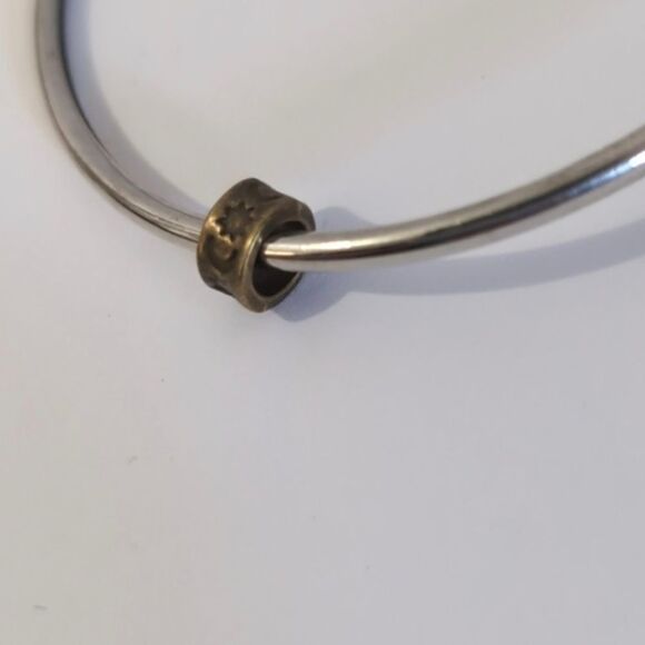 Antique Bronze Moon and Stars Spacer Charm for Pandora Style Bracelet - Picture 3 of 4